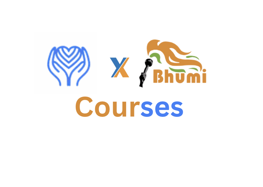 Course illustration: certificate, curriculum, and learner studying